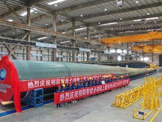 China se abona a la eólica XXXL: acaba de fabricar la pala de turbina terrestre más grande del mundo